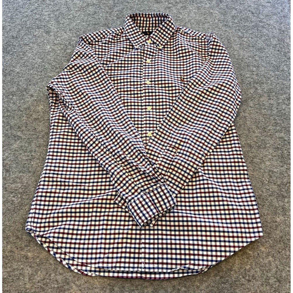 Ralph Lauren Men’s Check Button-Down Long Sleeve Shirt Size M